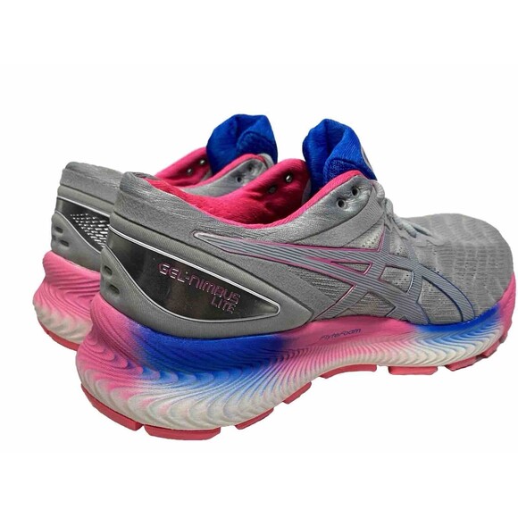 ASICS Gel-Nimbus 17 Knit Womens Size 9 Gray/Pink/Blue Running Shoes Excellent! - Picture 11 of 16